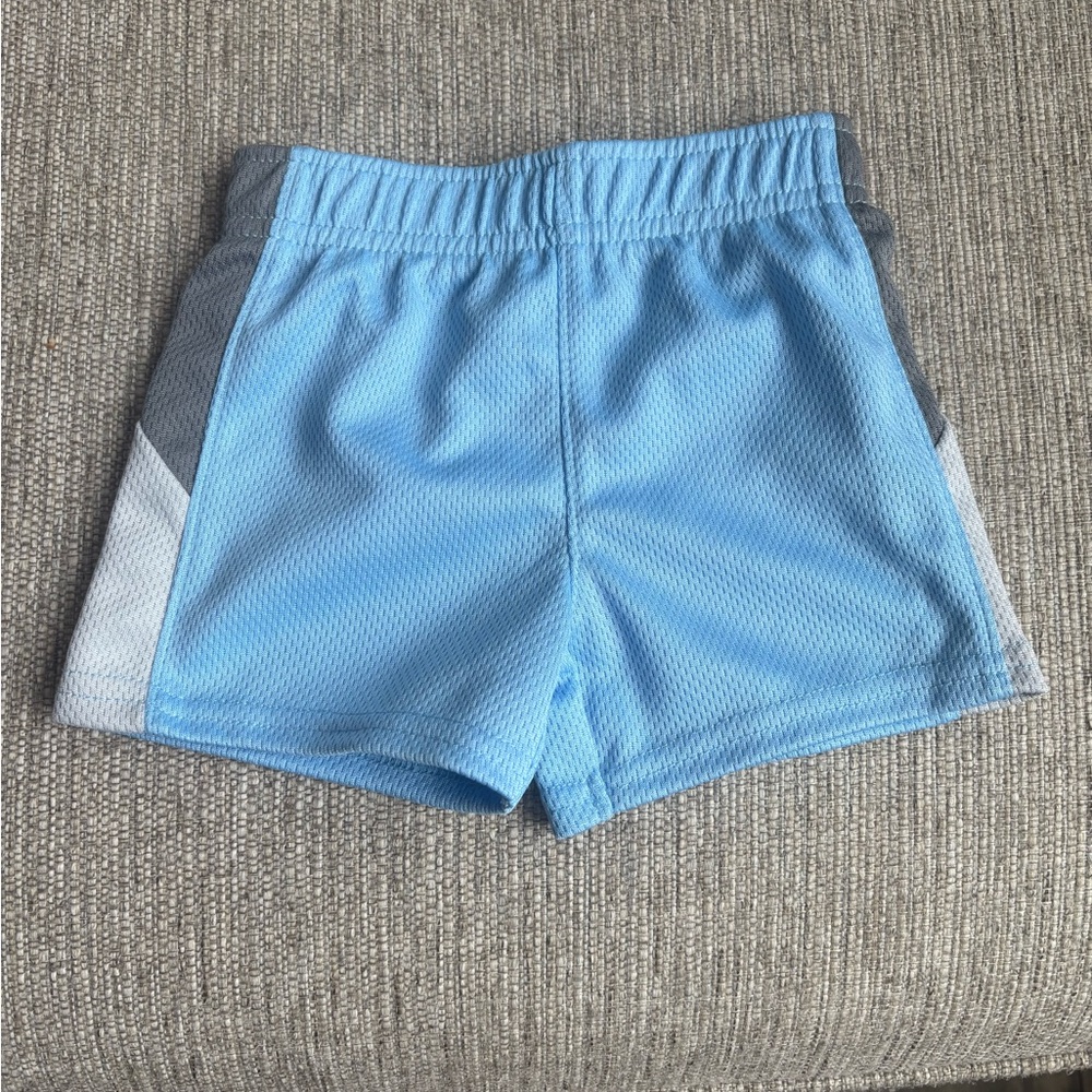 Garanimals Light Blue Athletic Shorts with Gray & White Panels